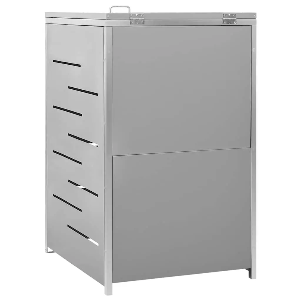 Wheelie Bin Shed Grey 69x77.5x115cm Sturdy Construction Locking System