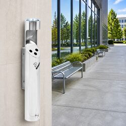 Sleek Wall Mounted Ashtray with Easy Disposal Mechanism