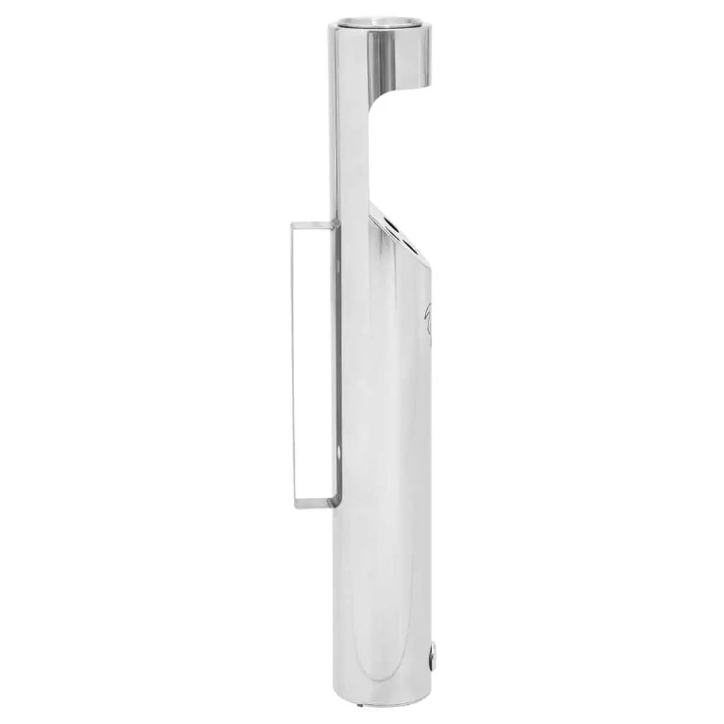 Wall Mounted Ashtray Stainless Steel Cigarette Butt Disposal Hinged Bottom