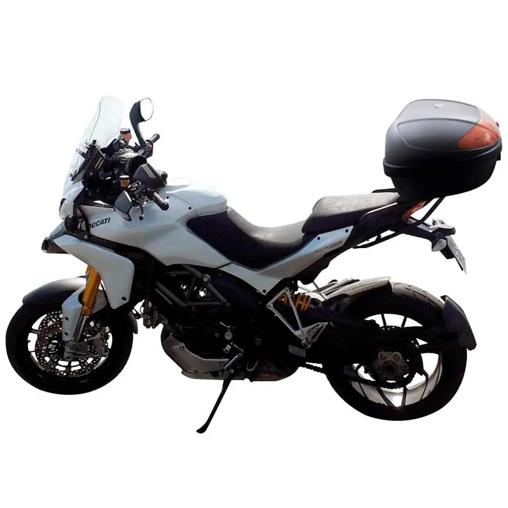 Motorcycle Top Case Black 72L Quick Release System