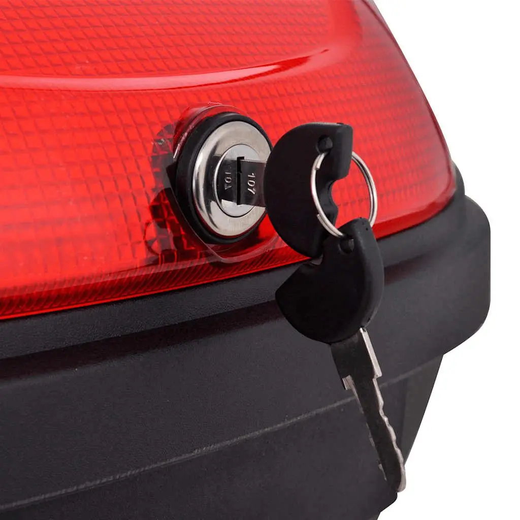 Motorcycle Top Case Black 72L Quick Release System