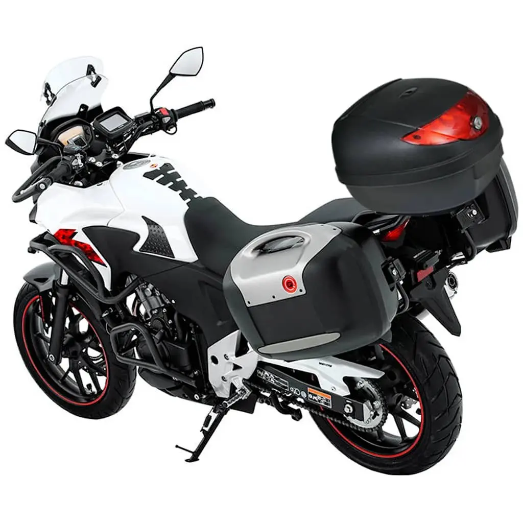 Motorcycle Top Case Black 36L Quick Release Waterproof