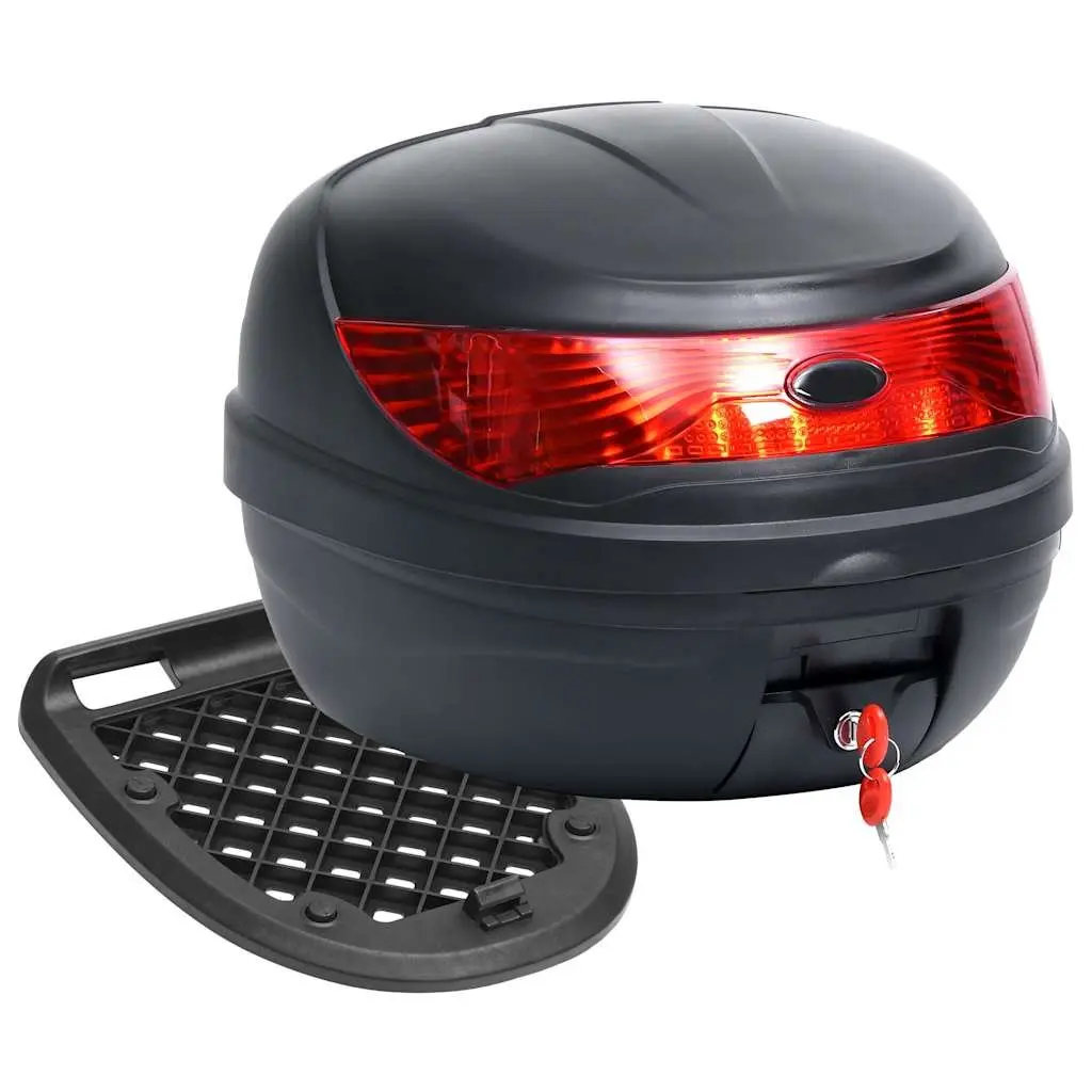 Motorcycle Top Case Black 35L Quick Release Waterproof Weather Resistant
