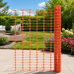 Concise 30m Orange Temporary Fencing Solution