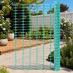 30m Green Temporary Fence