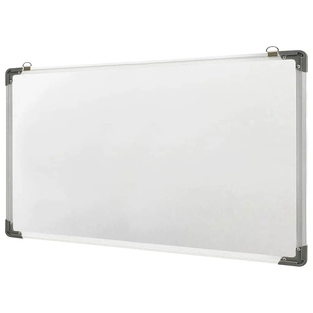 Whiteboard White 110 x 60 cm Wall-Mounted Magnetic Lacquer-Coated Steel Surface