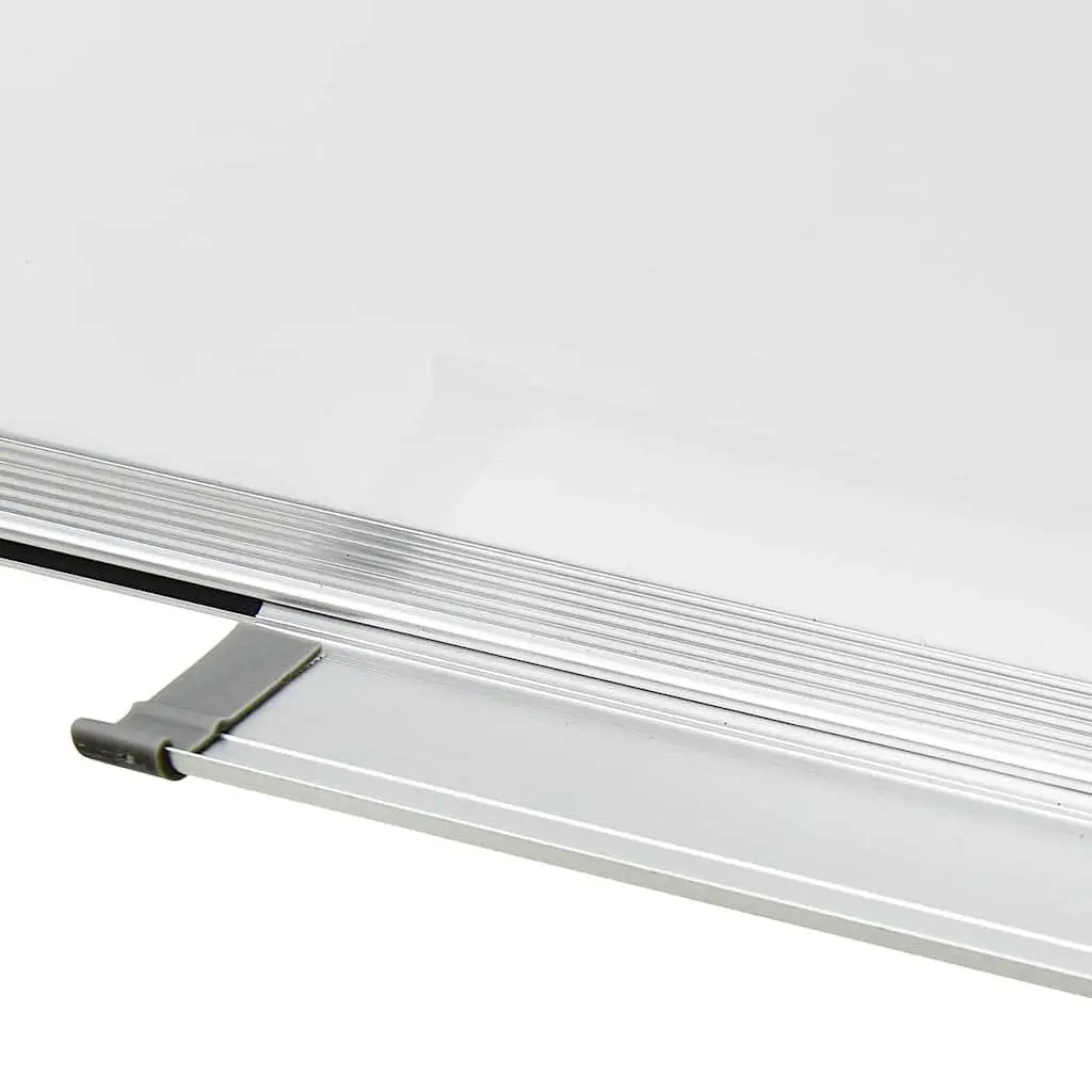 Whiteboard White 110 x 60 cm Wall-Mounted Magnetic Lacquer-Coated Steel Surface