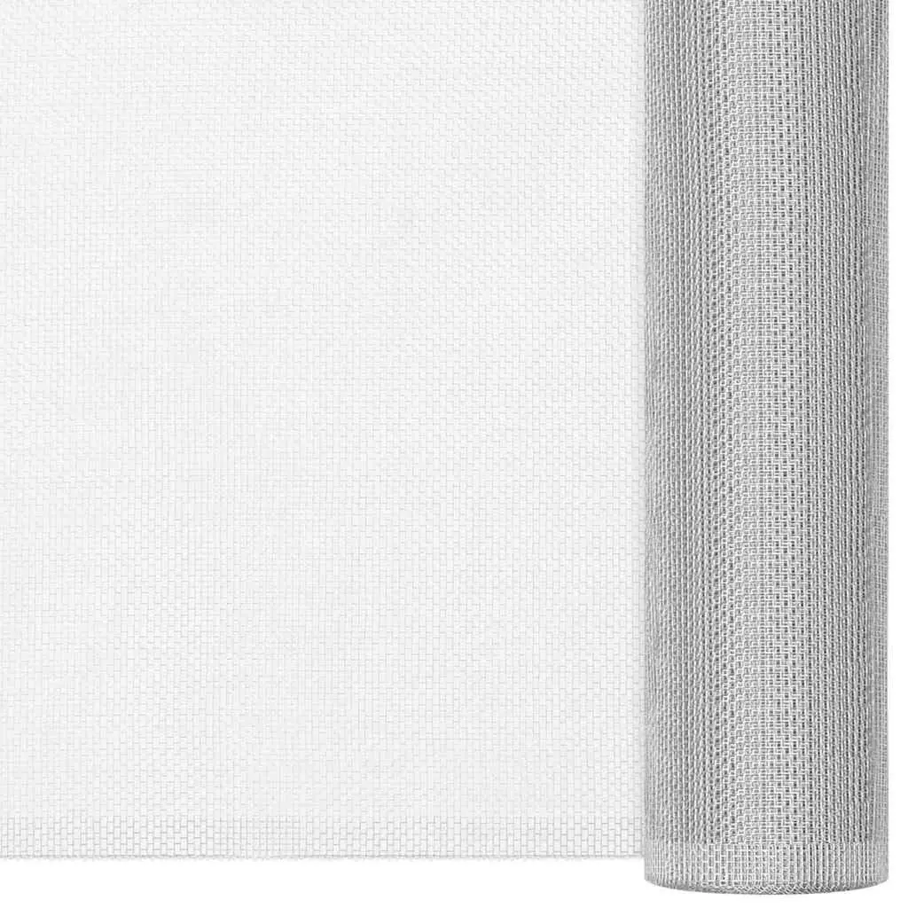 Aluminium Mesh Screen Silver 100x2000 cm Rust-resistant Durable Insect Window Door Cage Fencing Panel
