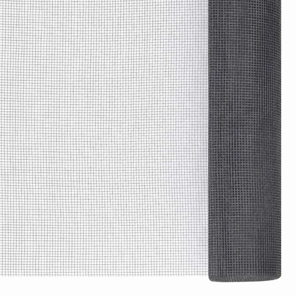 Fiberglass Mesh Screen 80x500 cm Grey Insect Door Window Repair Cage Barrier