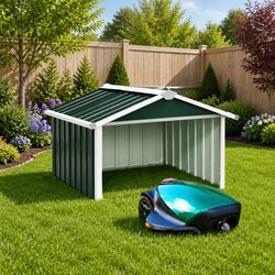 Compact Robot Lawnmower Shed for Durable Protection