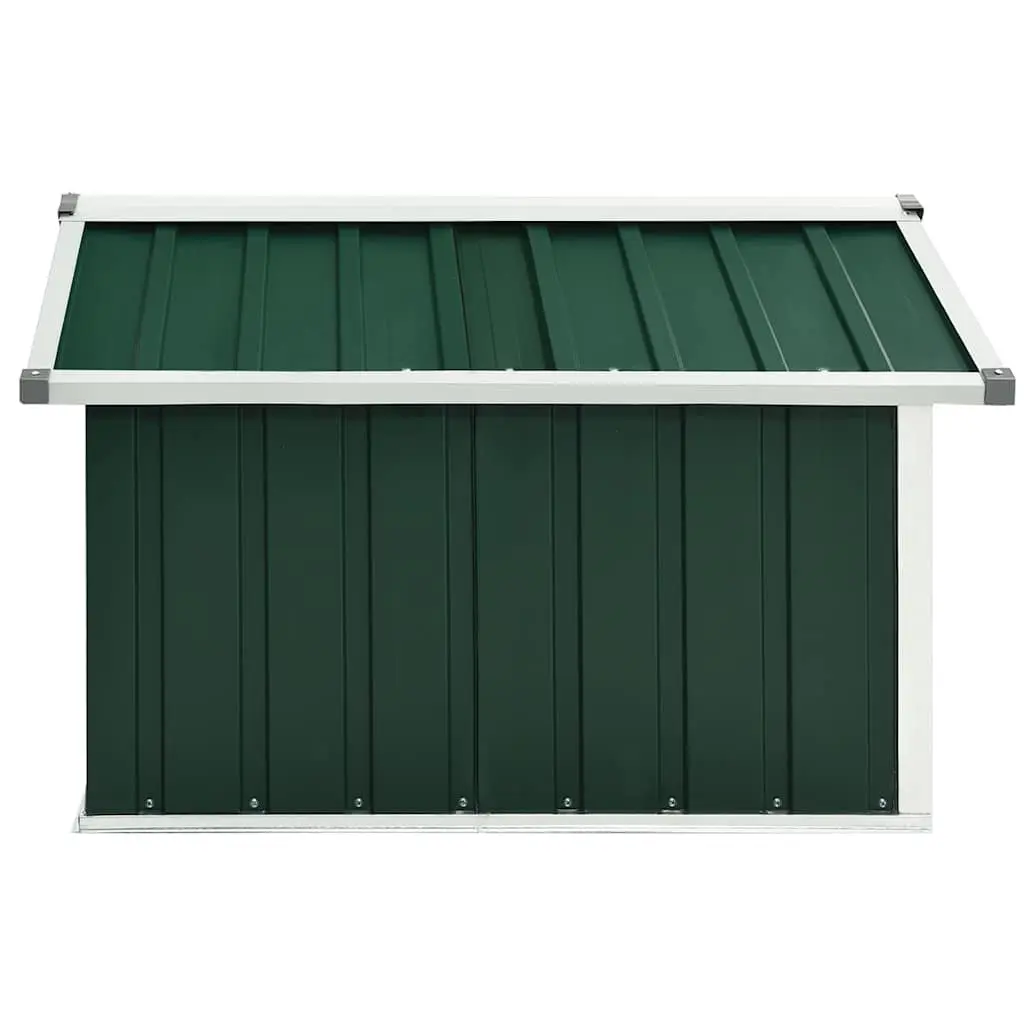Robot Lawnmower Shed Green Galvanised Steel Outdoor Storage for Mowing Machine