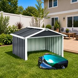 Robot Lawnmower Shed 92x97x63cm Outdoor Storage Shelter Garden Equipment Box