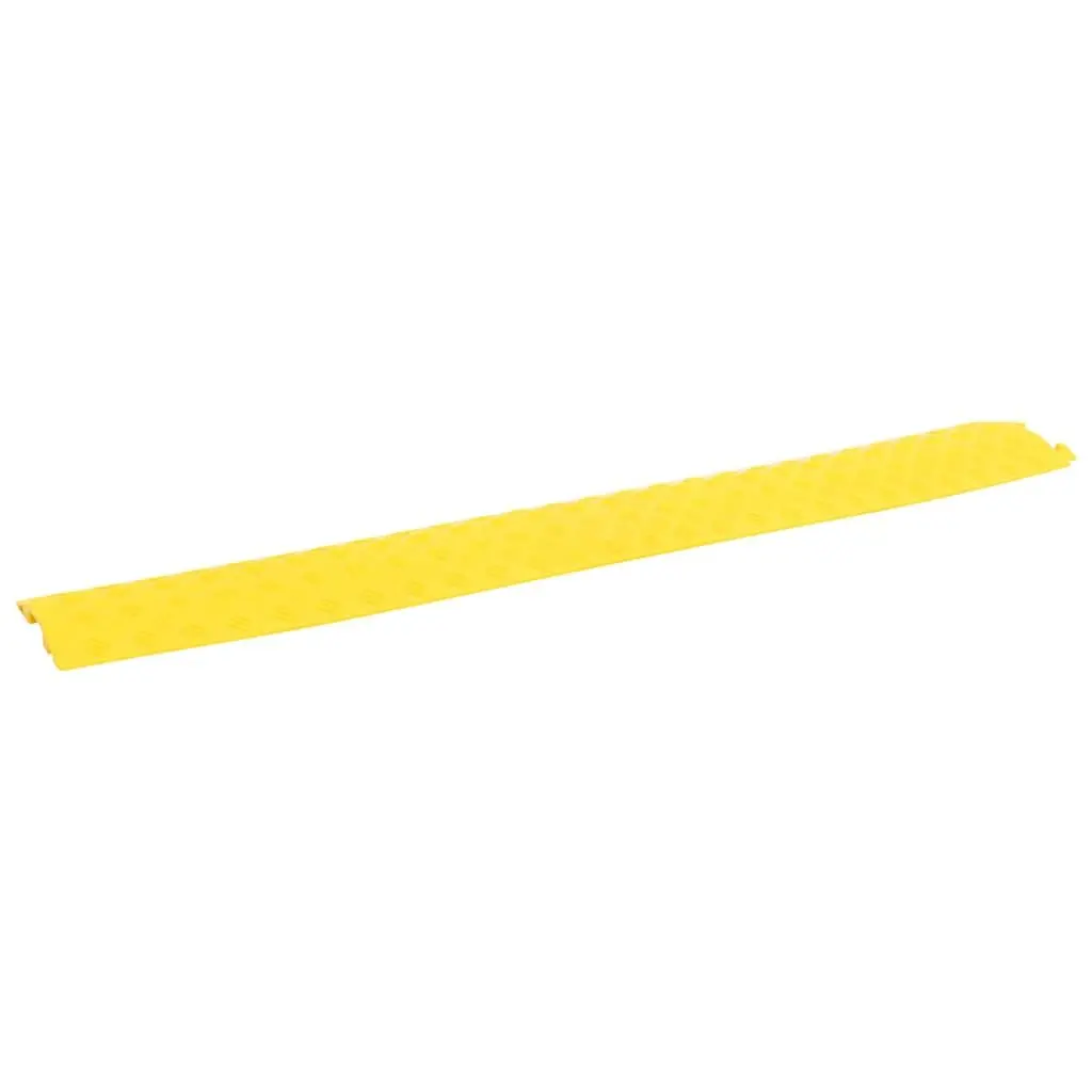 Cable Protector Ramps 4 pcs 98.5 cm Yellow Modular Safety Floor Cover