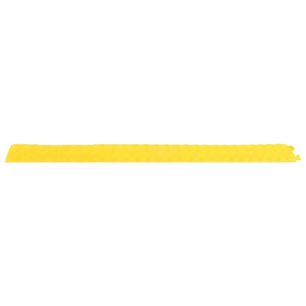 Cable Protector Ramps 4 pcs 98.5 cm Yellow Modular Safety Floor Cover
