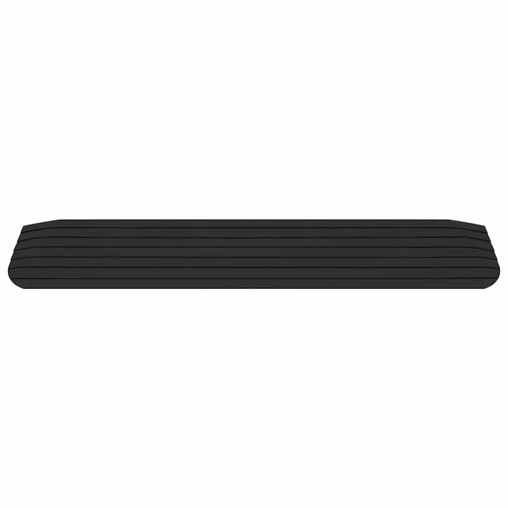 Rubber Threshold Ramps Non-Slip Surface for Wheelchairs Rollators Scooters Set of 2 Size 110x21x2.5cm