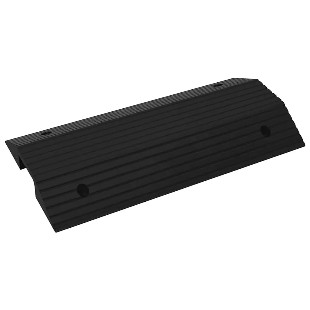 Rubber Threshold Ramp Non-Slip 80x40x8cm Solid Construction for Wheelchair Scooter Rollator