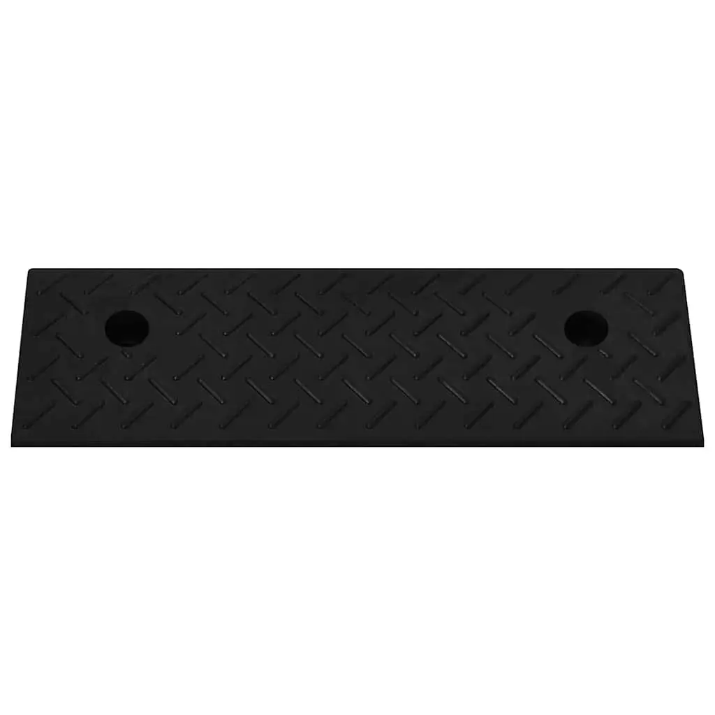 Rubber Kerb Ramps Black 50 x 17.5 x 5 cm Non-Slip Heavy Duty Vehicle Access