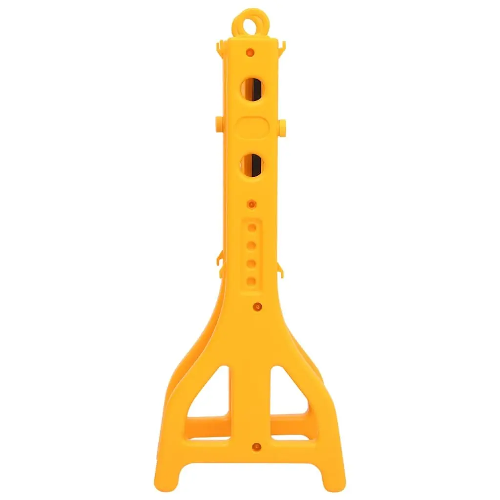 Folding Traffic Barrier Yellow Black Reflective Portable Adjustable Length