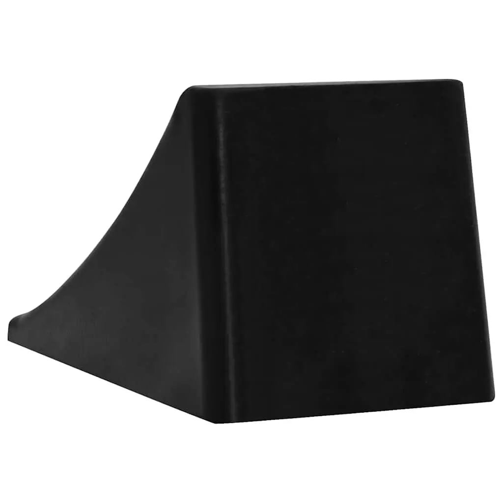 Wheel Chocks Blue Rubber 4 Piece Non-slip Top Surface Solid Construction