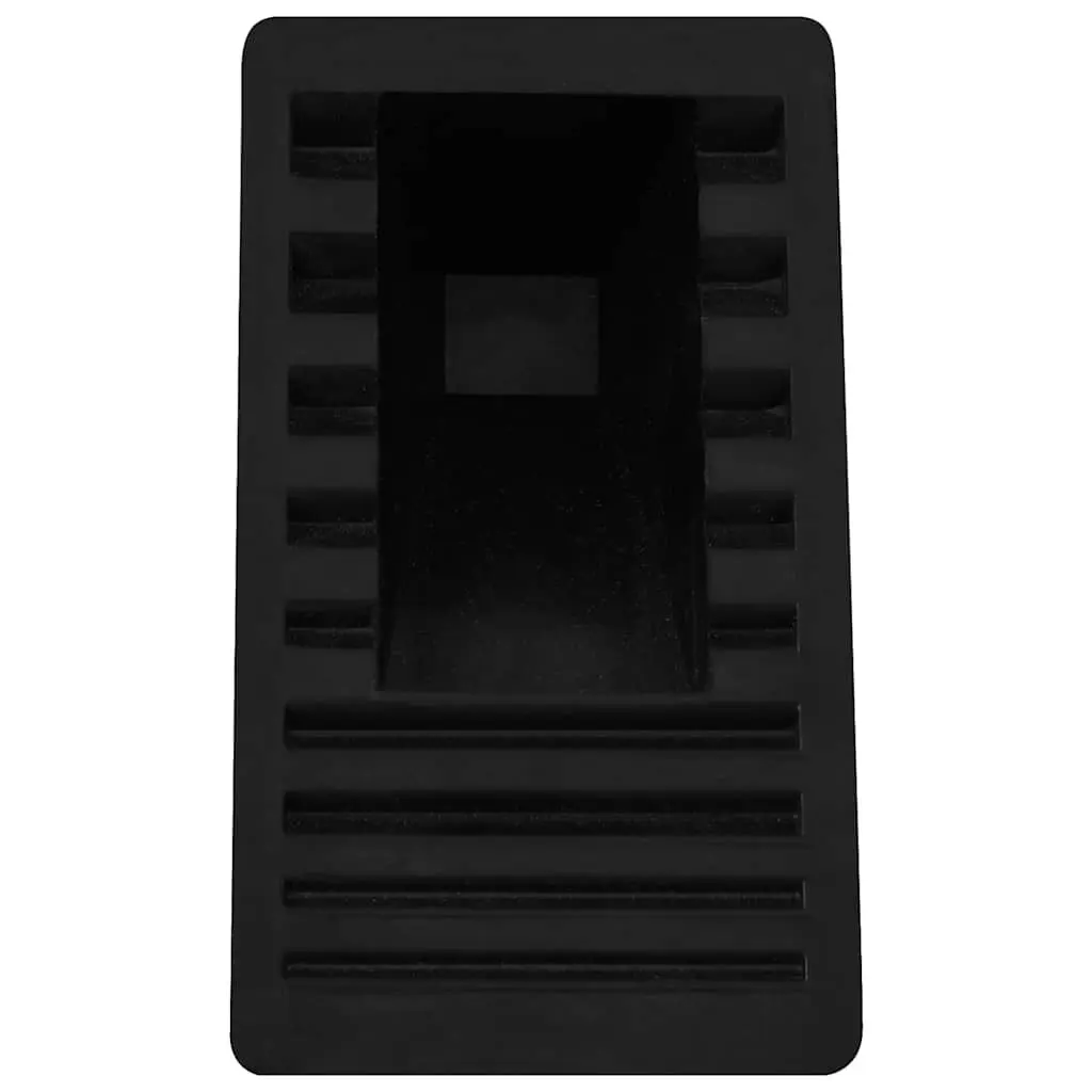 Wheel Chocks Blue Rubber 4 Piece Non-slip Top Surface Solid Construction