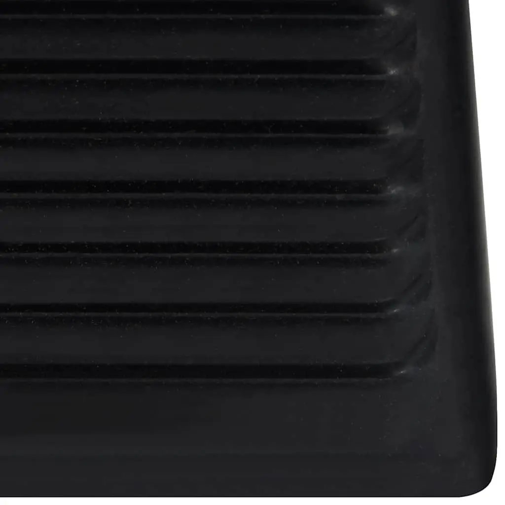 Wheel Chocks Blue Rubber 4 Piece Non-slip Top Surface Solid Construction