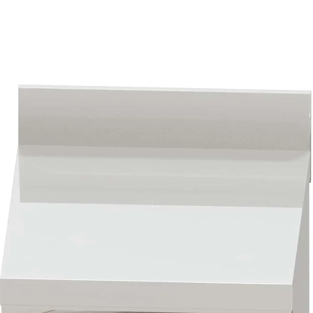 Commercial Kitchen Cabinet Stainless Steel 50x60x96cm 2 Drawers Adjustable Feet
