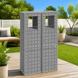 Compact Gabion Basket Posts Set for Gardening Needs