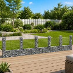 Compact U-Shape Gabion Basket for Garden Fencing