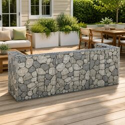 Gabion Waste Container for Bin Storage