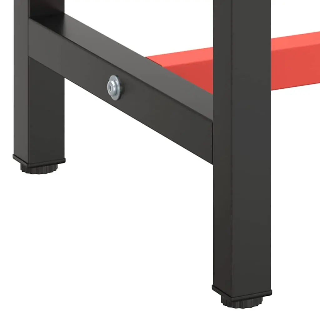 Work Bench Frame Black 110x50x79cm Heavy Duty Metal Construction Powder Coated Legs