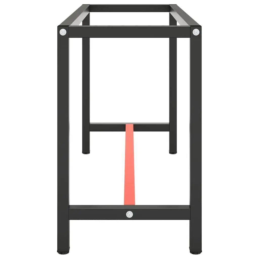 Work Bench Frame Matte Black Heavy Duty Metal Table Legs Base Support Structure