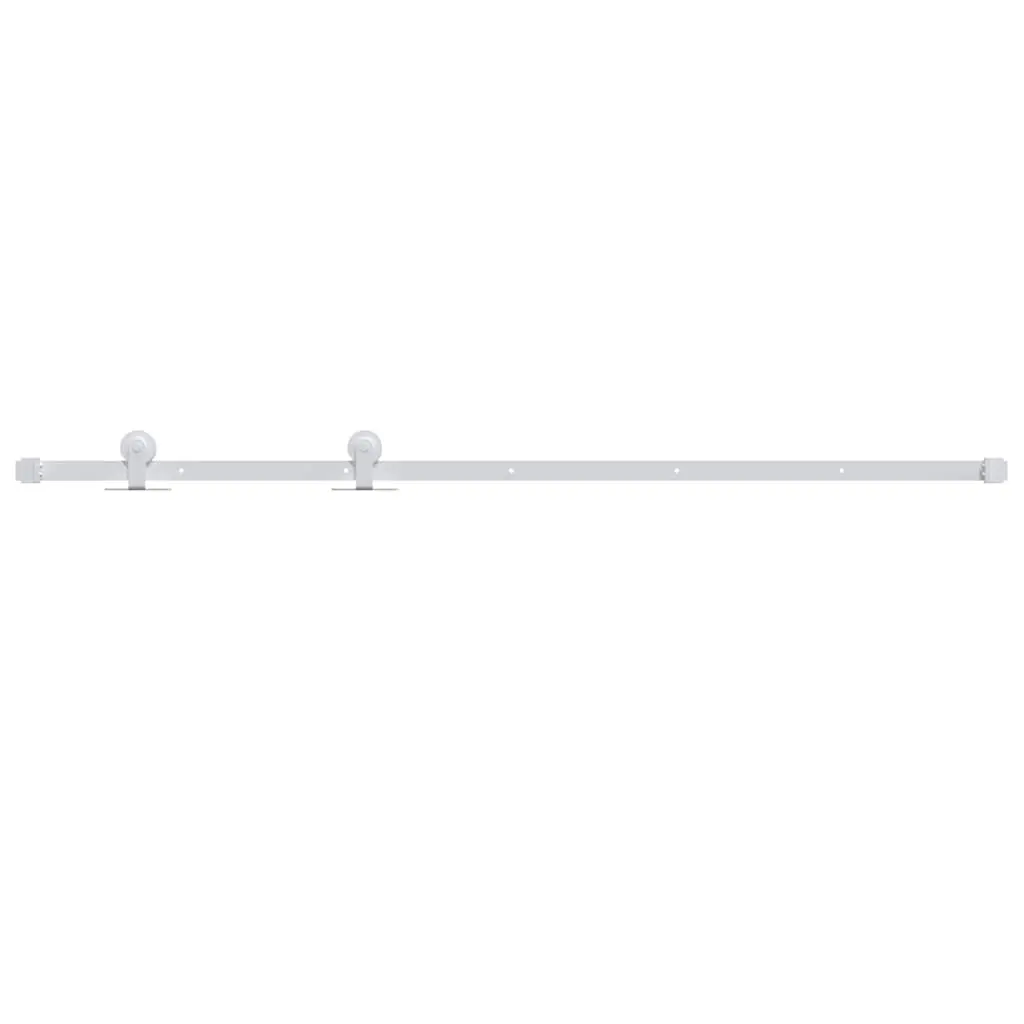 Sliding Door Hardware Kit 200cm Steel Track Rail Barn Kitchen Study White
