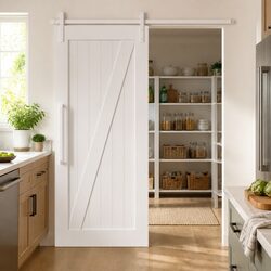Compact and Durable Sliding Door Hardware Kit 183cm