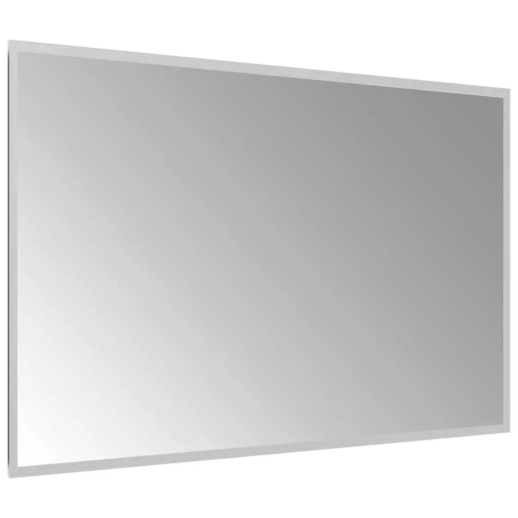LED Bathroom Mirror Transparent 100x60 cm Waterproof Wall Mount USB