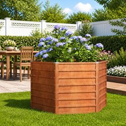 Quality Hexagon Raised Bed Made from Corten Steel