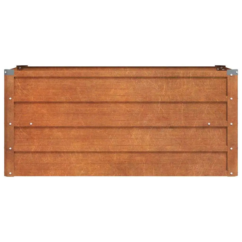 Garden Raised Bed Planter Box Corten Steel Open Bottom Outdoor Vegetables Herbs