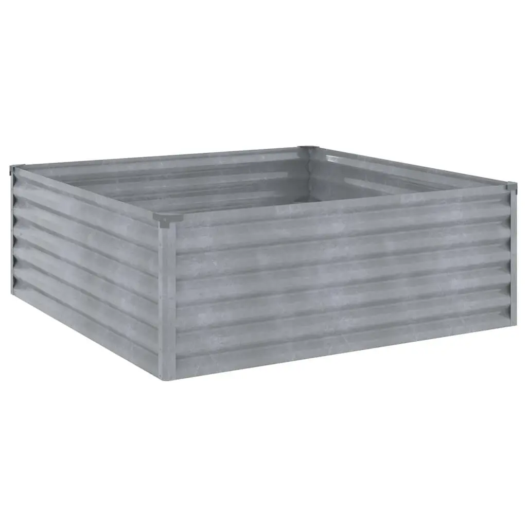 Garden Raised Bed Brown 100x100x36 cm Corten Steel Planter Box Outdoor
