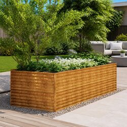 Corten Steel Garden Planter - Ample Space for Plants