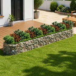 Gabion Raised Bed for Plant Borders