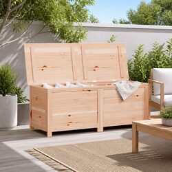 Compact Outdoor Storage Box 150x50x56 cm Durable Fir Wood