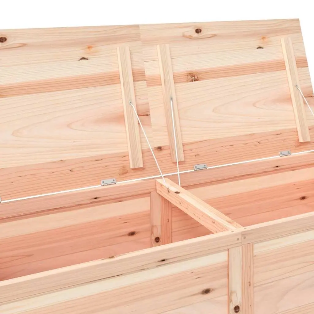 Outdoor Storage Box 150x50x56 cm Solid Fir Wood Garden Patio Cushion Blanket