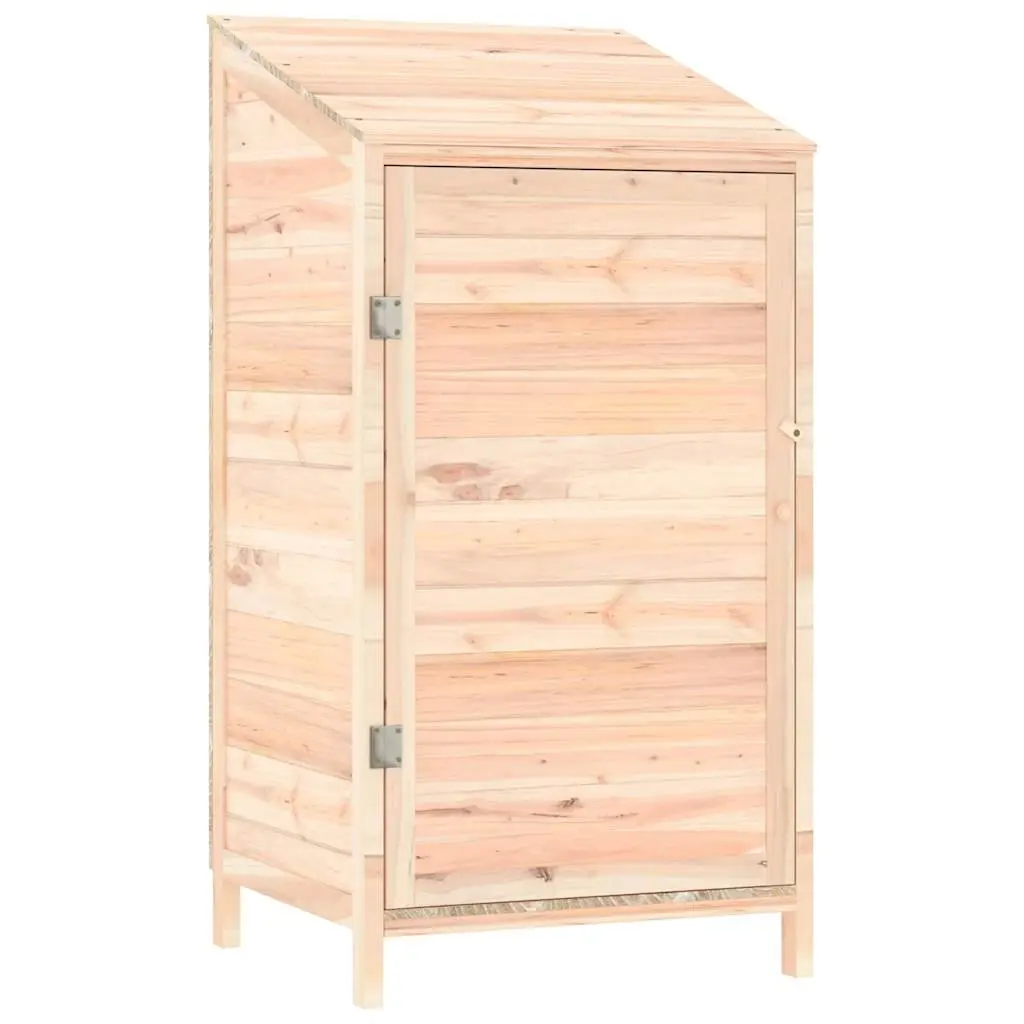 Garden Shed Brown 55x52x112cm Solid Fir Wood Outdoor Storage