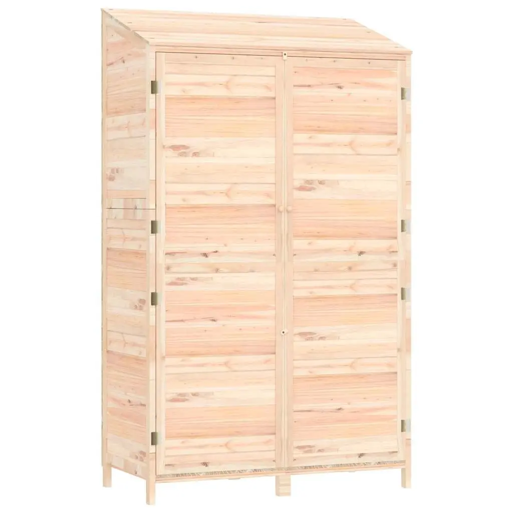 Garden Shed Brown 102x52x174.5 cm Wooden Structure Outdoor Storage Tool House