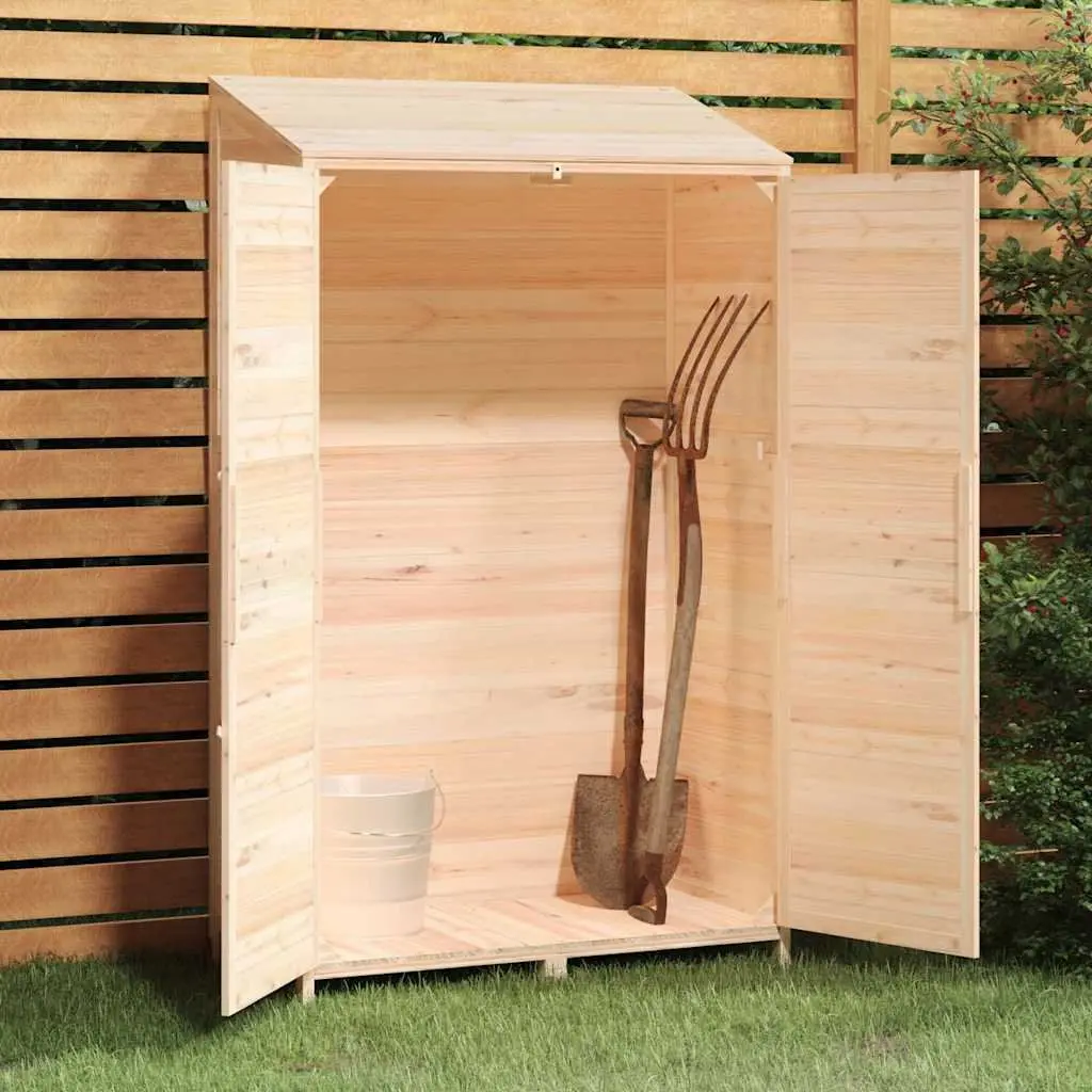 Garden Shed Brown 102x52x174.5 cm Wooden Structure Outdoor Storage Tool House