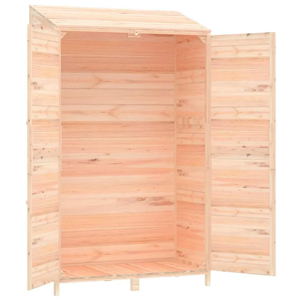 Garden Shed Brown 102x52x174.5 cm Wooden Structure Outdoor Storage Tool House