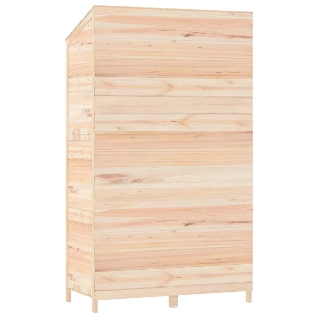 Garden Shed Brown 102x52x174.5 cm Wooden Structure Outdoor Storage Tool House