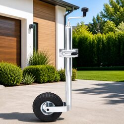 Compact Adjustable Jockey Wheel with Split Clamp