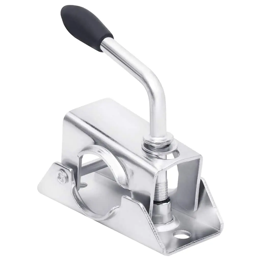 Jockey Wheel Silver 48mm Adjustable Height Stabiliser Support