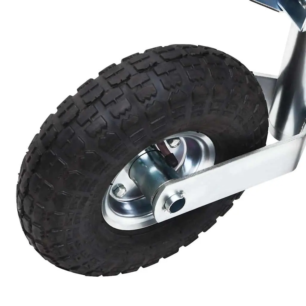 Jockey Wheel Silver 48mm Adjustable Height Stabiliser Support