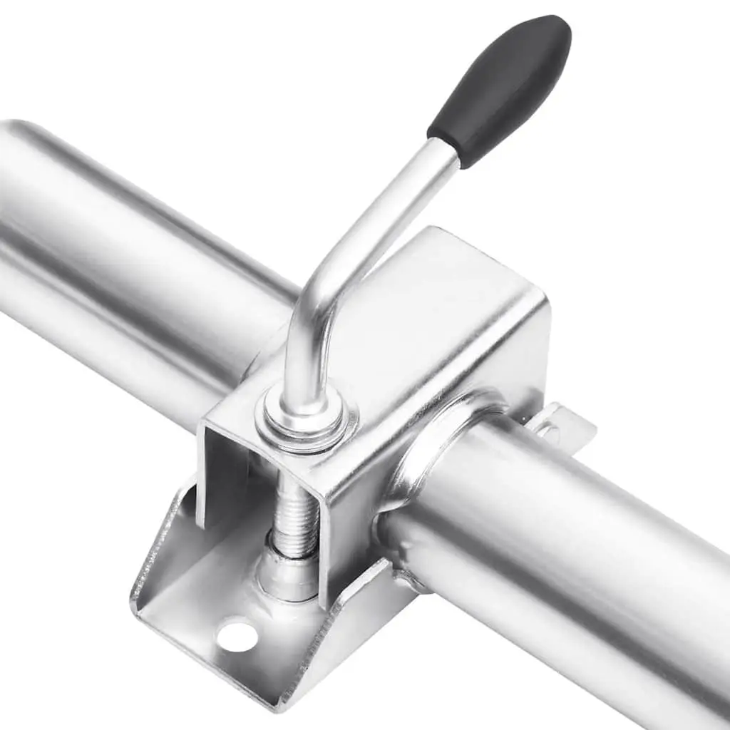 Jockey Wheel Silver 48mm Adjustable Height Stabiliser Support